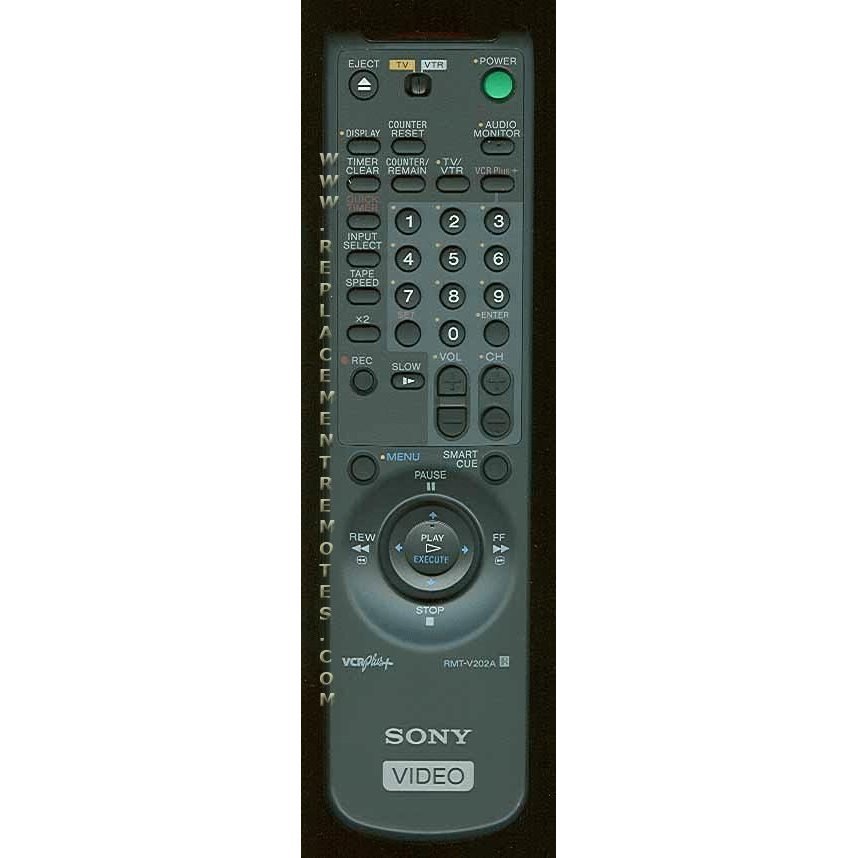 Sony RMTV202A VCR Remote Control