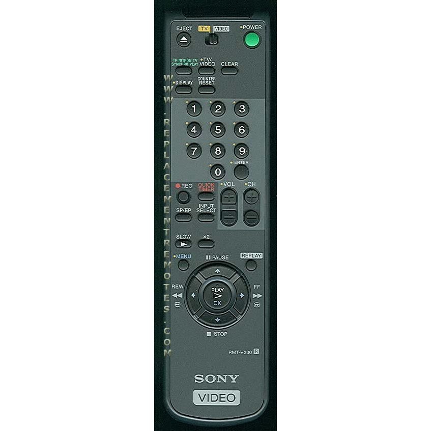 Sony RMT-V230 VCR Remote Control - 147555211 - RMTV230