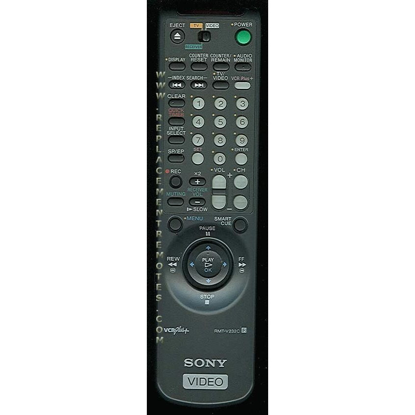 Sony RMT-V232C VCR Remote Control - 147555441 - RMTV232C