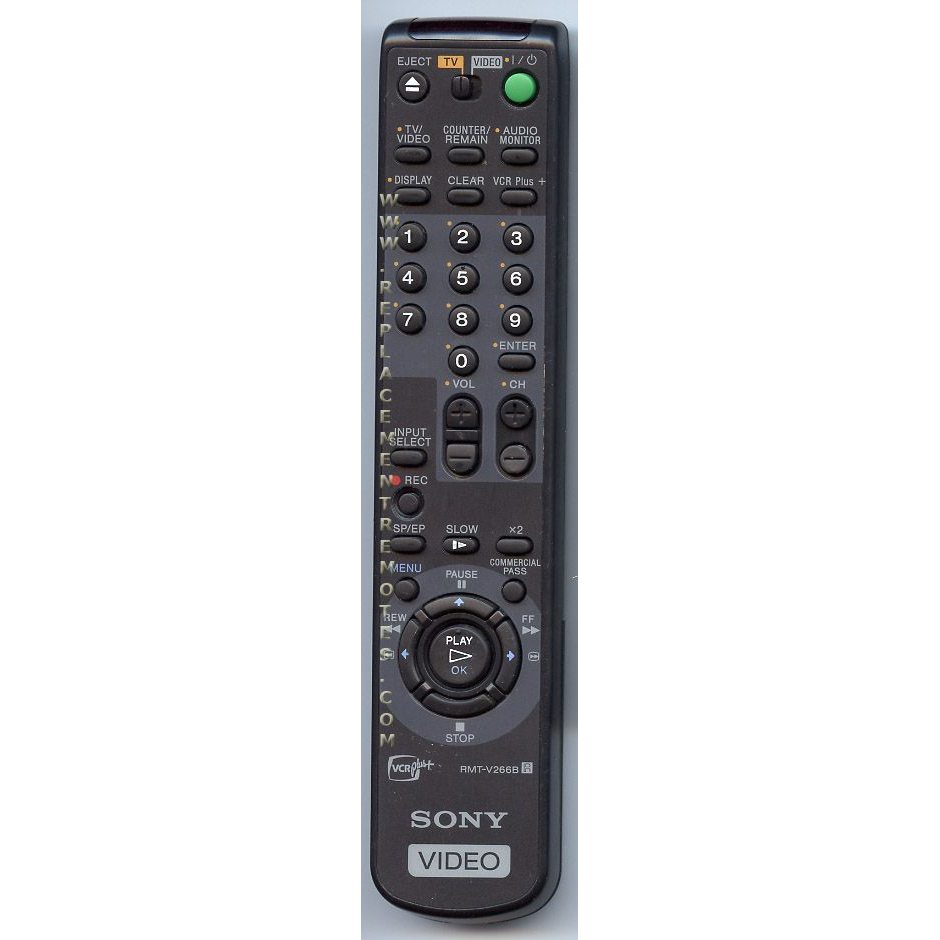 Sony RMT-V266B VCR Remote Control -141869511 - RMTV266B