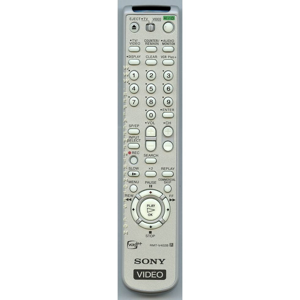 Sony RMTV402B VCR Remote Control