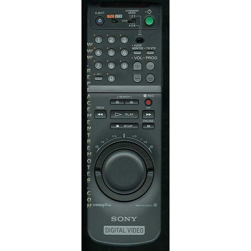 Sony RMT-X1000C VCR Remote Control - 147343821 - RMTX1000C