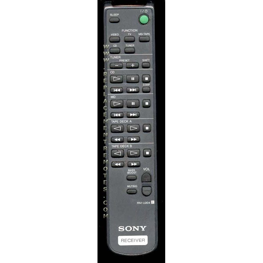Sony RM-U204 Receiver Remote Control - RMU204