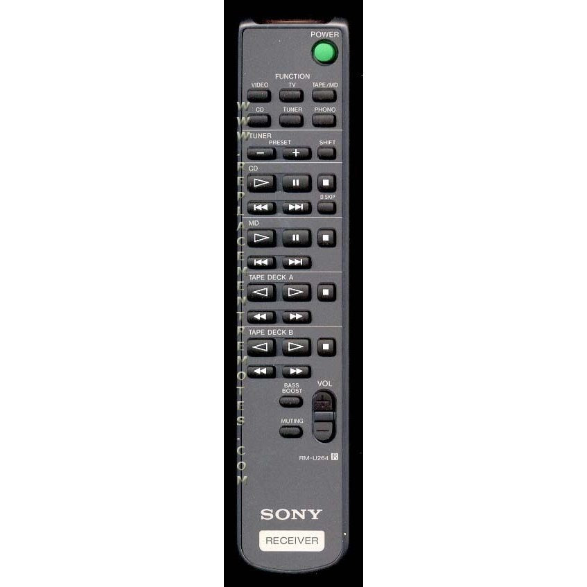 Sony RM-U264 Receiver Remote Control - RMU264