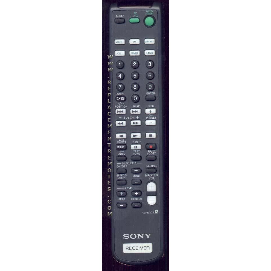Sony RM-U303 Receiver Remote Control - RMU303