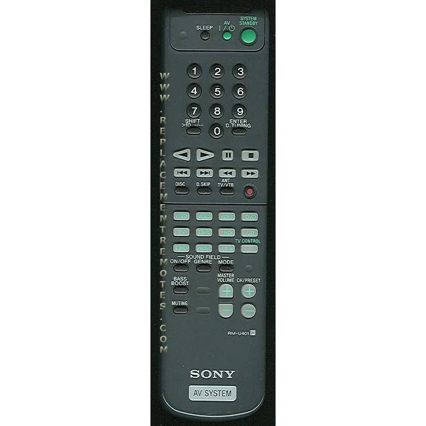 Sony RM-U401 Receiver Remote Control - RMU401