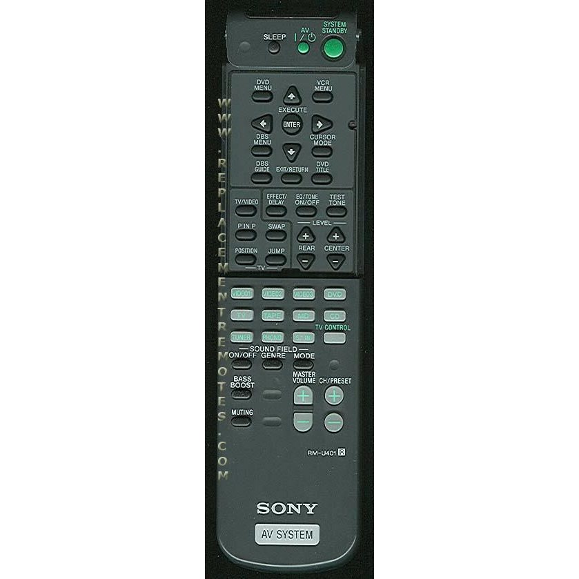 Sony RM-U401 Receiver Remote Control - RMU401