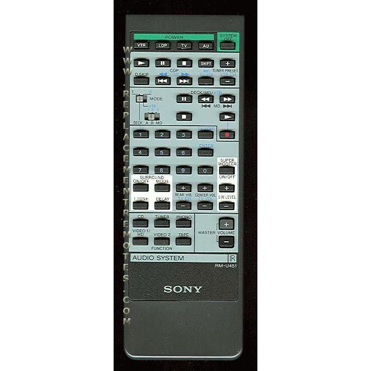 Sony RM-U451 Audio Remote Control - RMU451