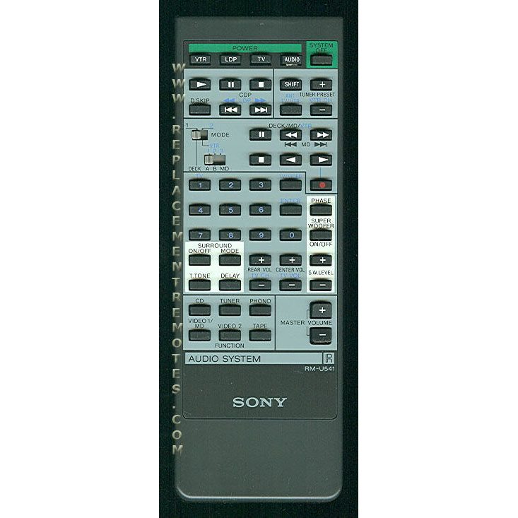 Sony RM-U541 Audio Remote Control - RMU541