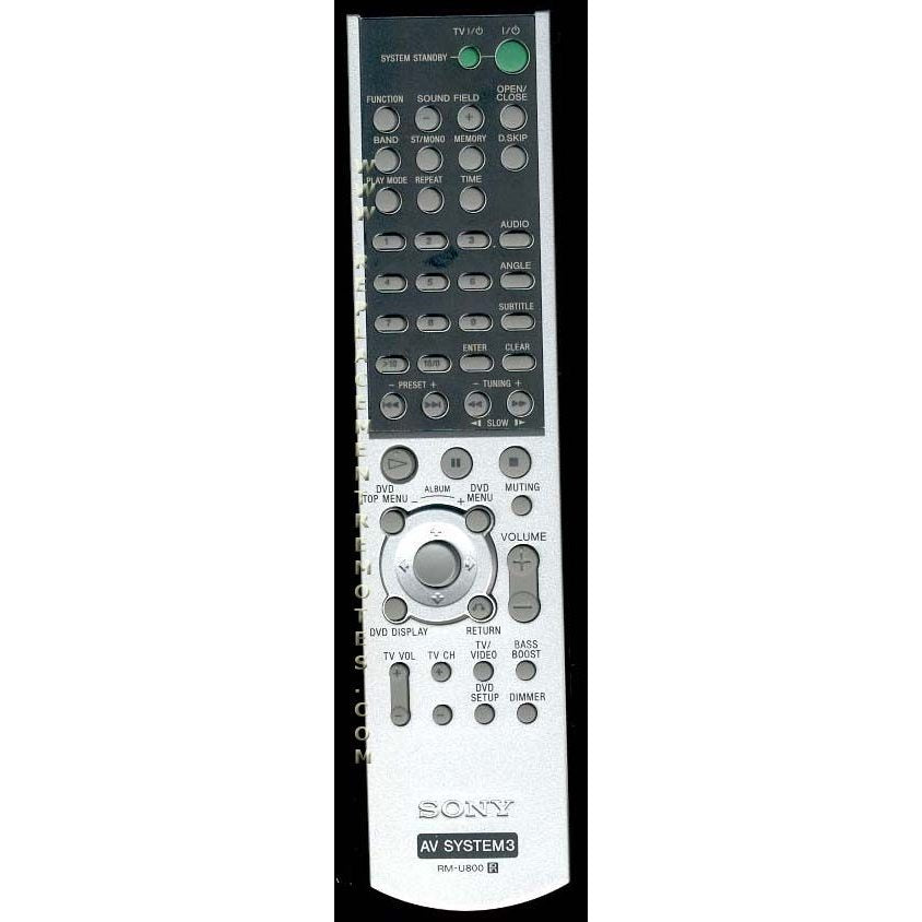 Sony RM-U800 Receiver Remote Control - 147783911 - RMU800