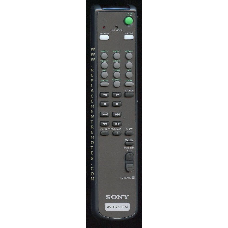 Sony RM-US106 Receiver Remote Control - RMUS106