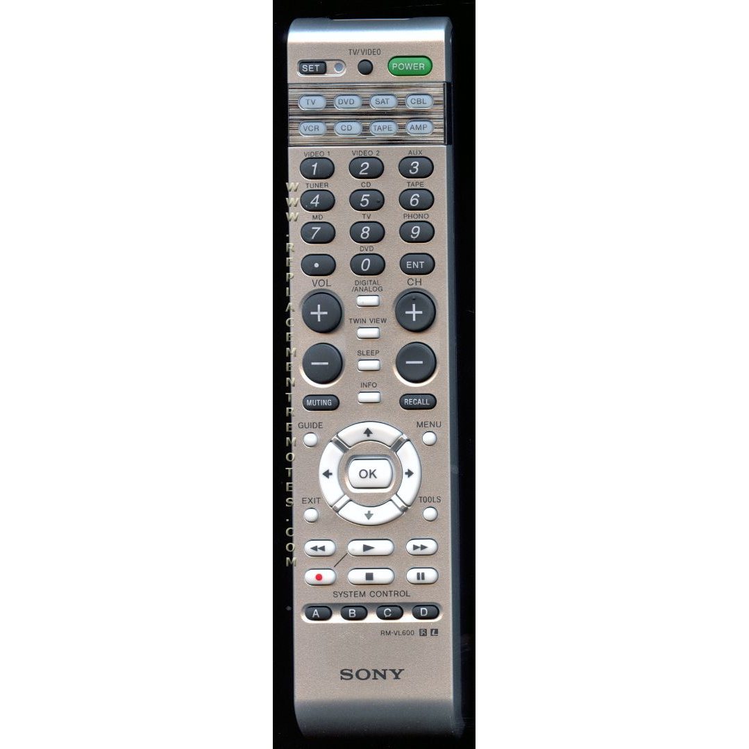 Sony RM-VL600 8-Device Advanced Universal Remote Control - RM-VL600 - RMVL600