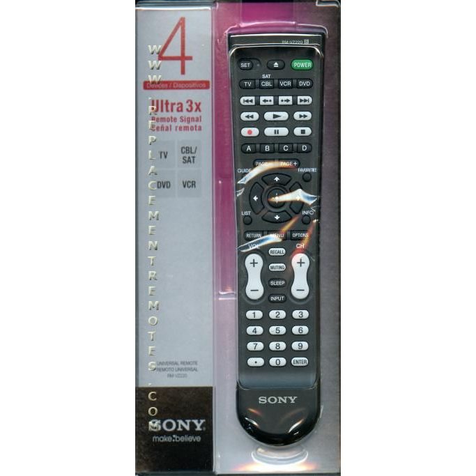 Sony RM-VZ220 4-Device Universal Remote Control - RM-VZ220 - RMVZ220