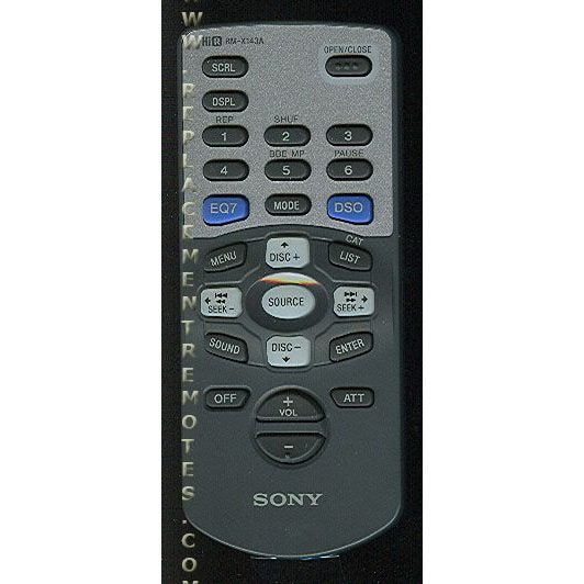 Control remoto de audio Sony RMX143A