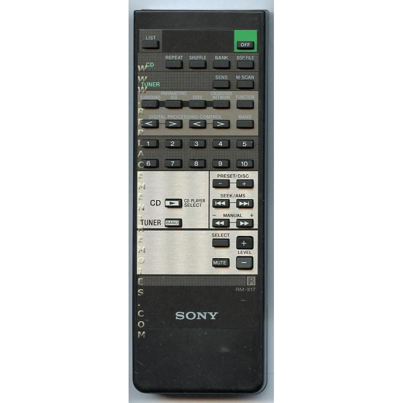 Sony RM-X17 Audio Remote Control - RMX17