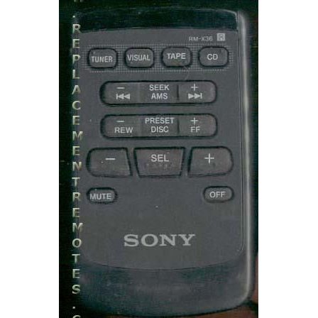 Sony RM-X36 Audio Remote Control - RMX36
