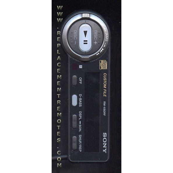 Control remoto de audio Sony RMX80RF