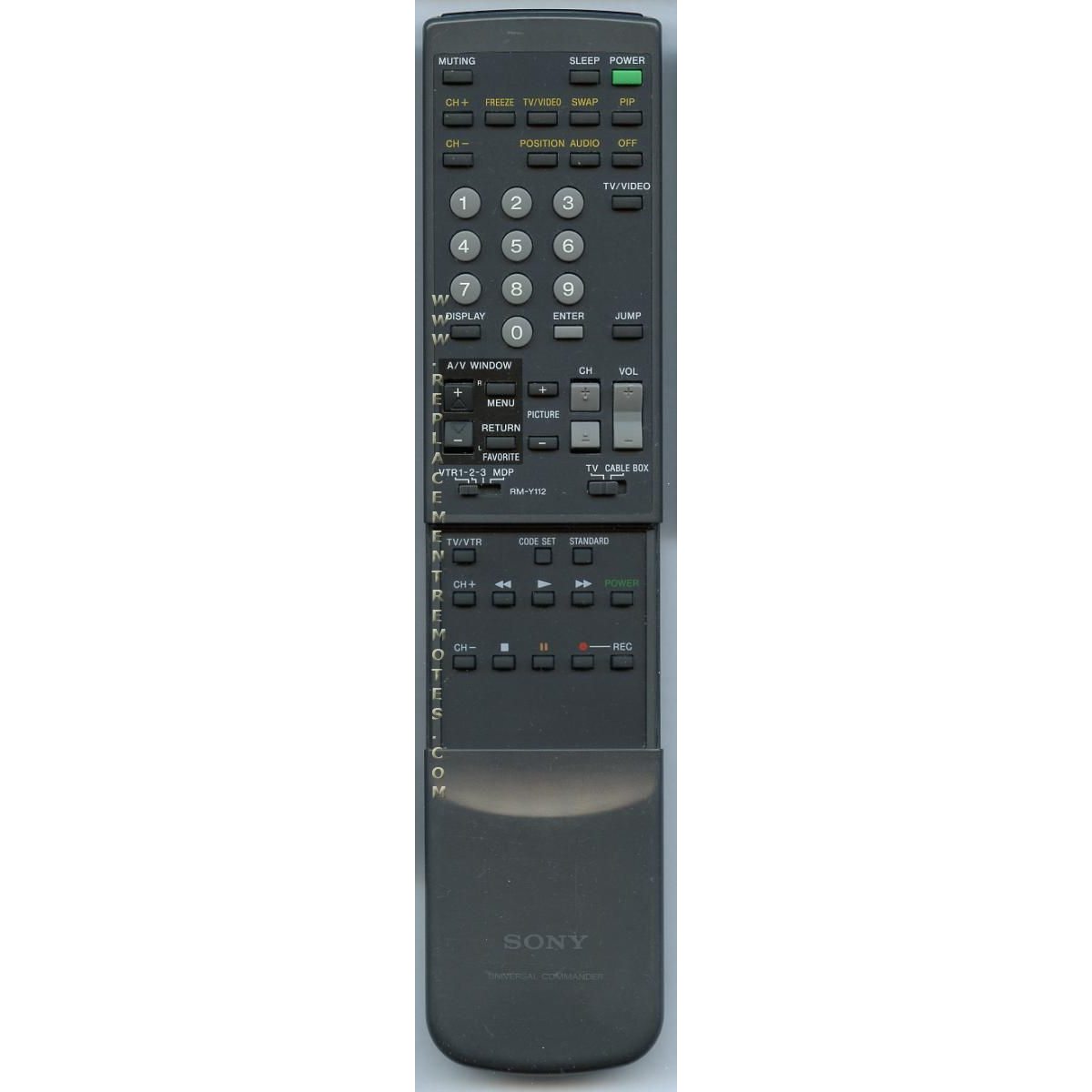 Sony RM-Y112 TV Remote Control - RMY112