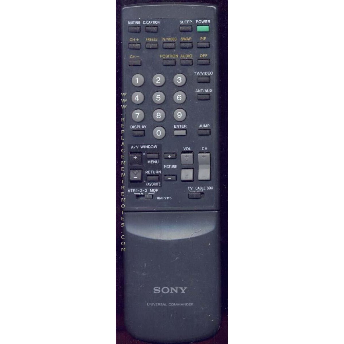 Sony RM-Y115 TV Remote Control - RMY115