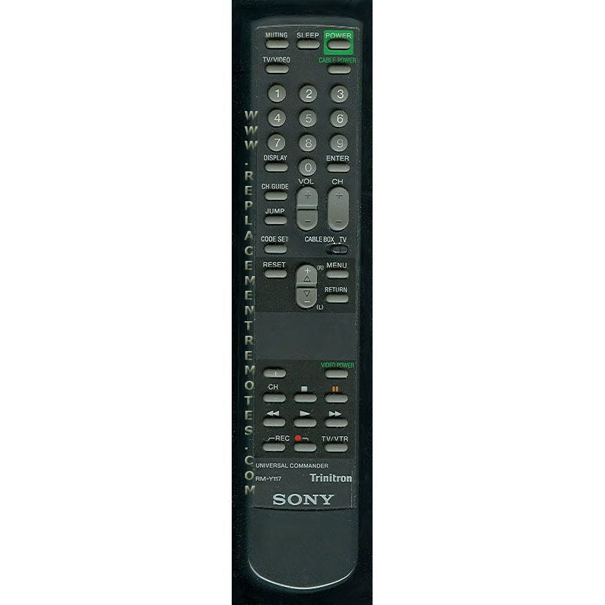 Sony RM-Y117 TV Remote Control - RMY117