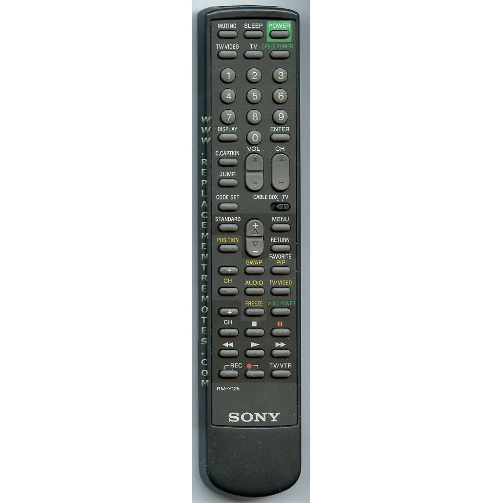 Sony RM-Y125 TV Remote Control - RMY125