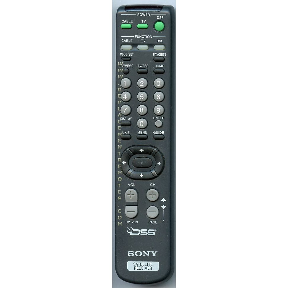 Sony RM-Y129 Satellite Remote Control - RMY129