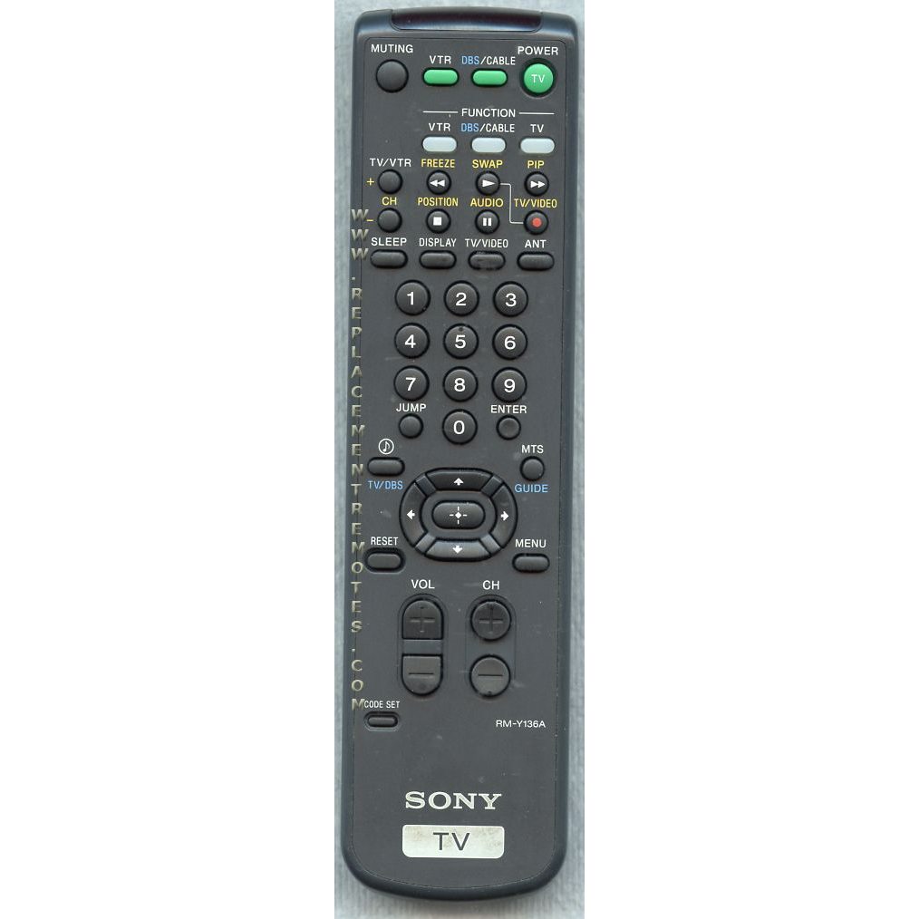 Sony RM-Y136A TV Remote Control - RMY136A