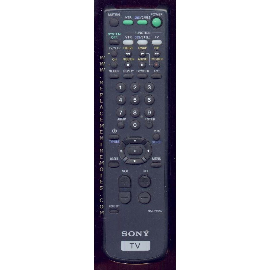 Sony RM-Y137A TV Remote Control - RMY137A