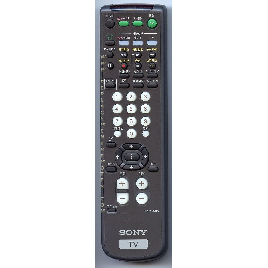 Sony RM-Y906K TV Remote Control - RMY906K