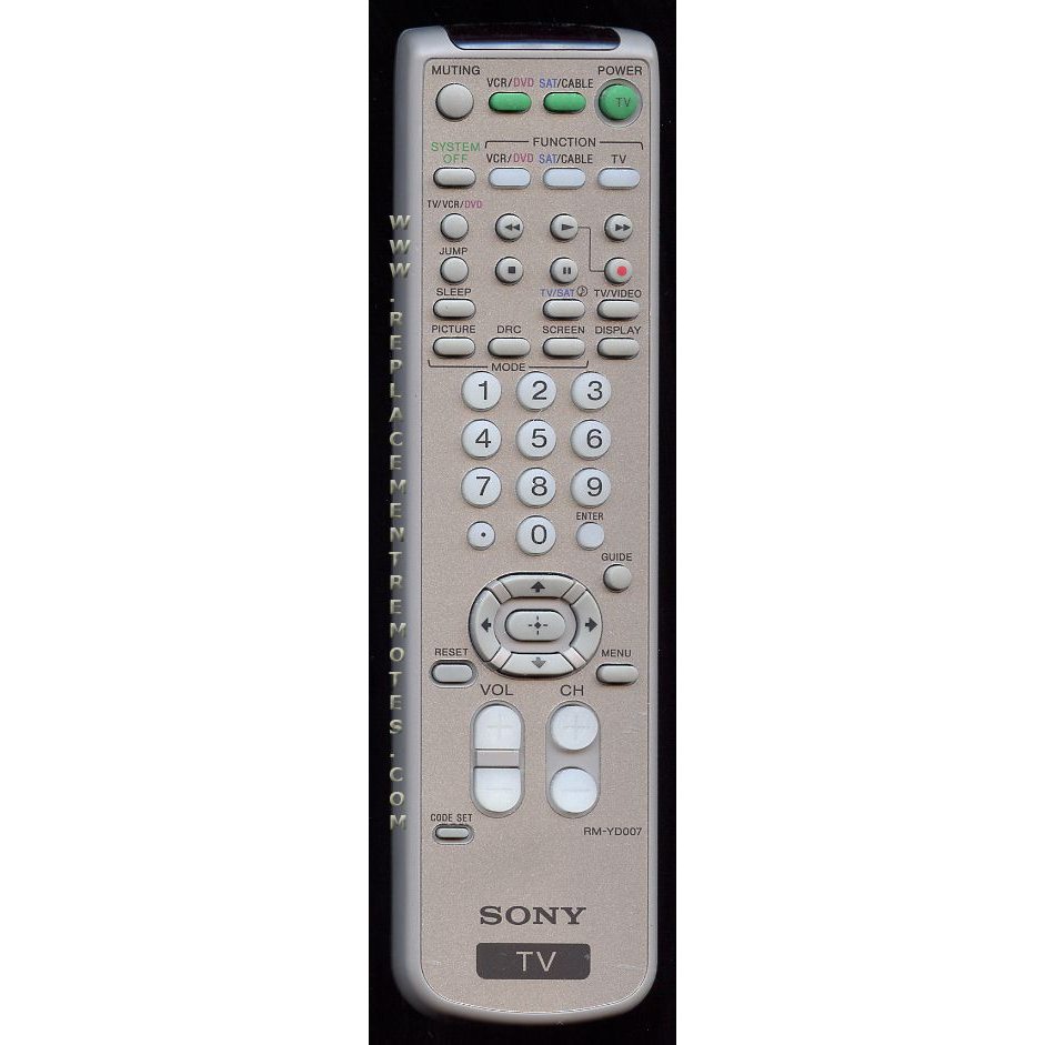 Sony RM-YD007 TV Remote Control - RMYD007