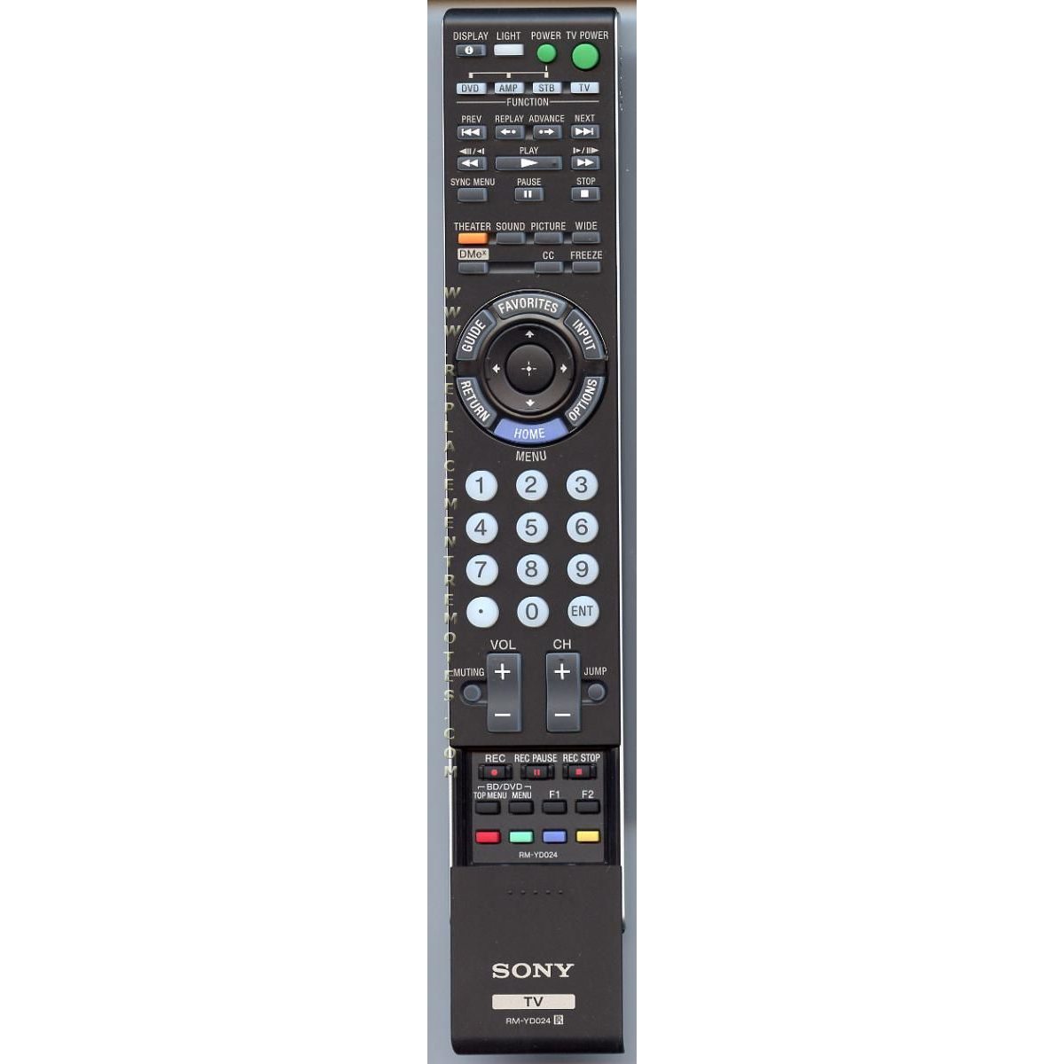 Sony RM-YD024 TV Remote Control - RMYD024