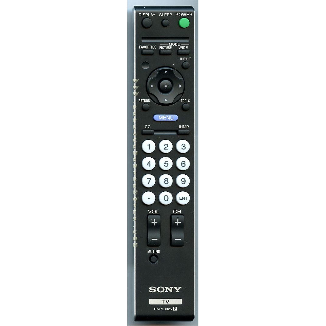 Sony RM-YD025 TV Remote Control - RMYD025