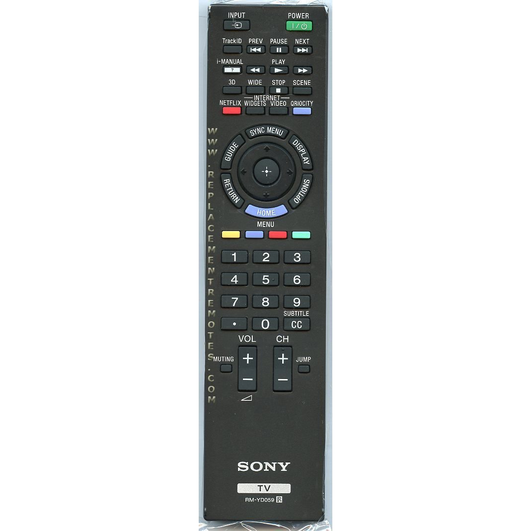 Télécommande pour téléviseur Sony RMYD059