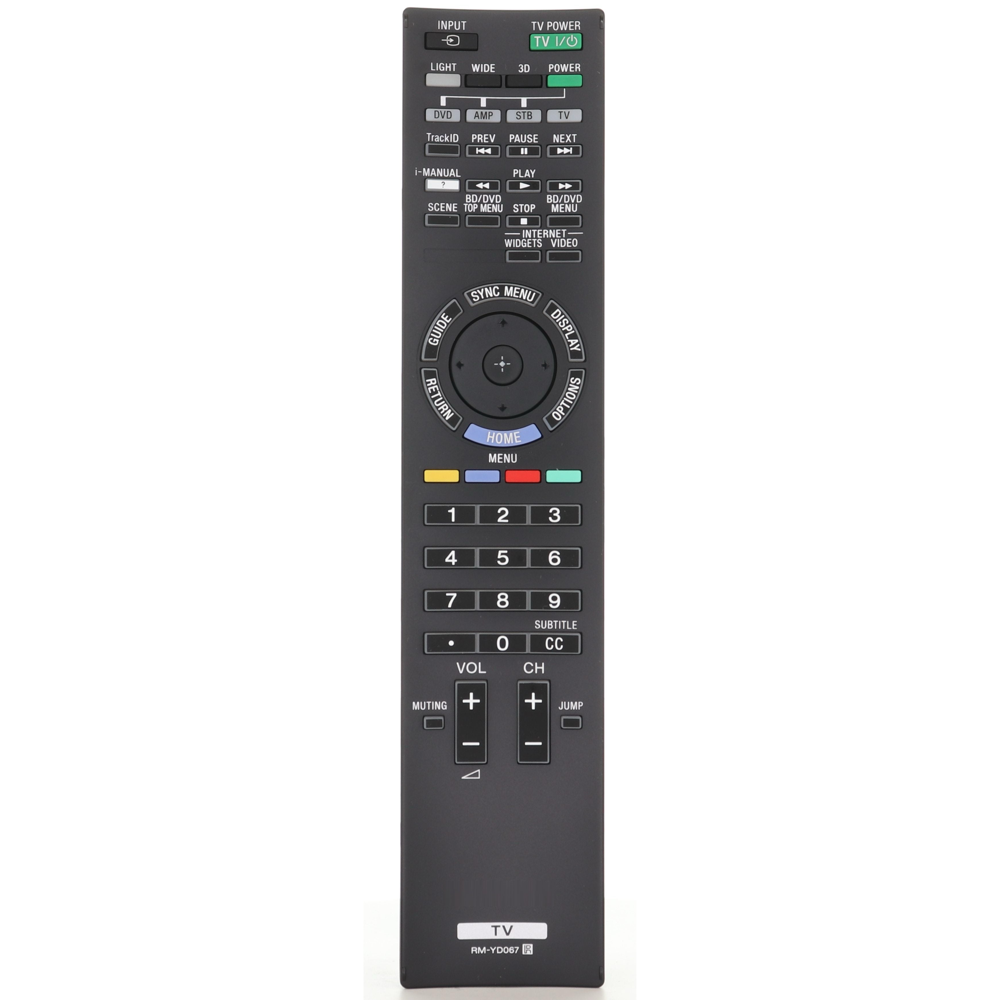 Sony RM-YD067 TV Remote Control - RMYD067
