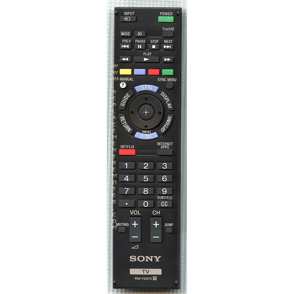 Anderic replacement remote control for Sony SMART TV models featuring a full button layout and dedicated Netflix key.