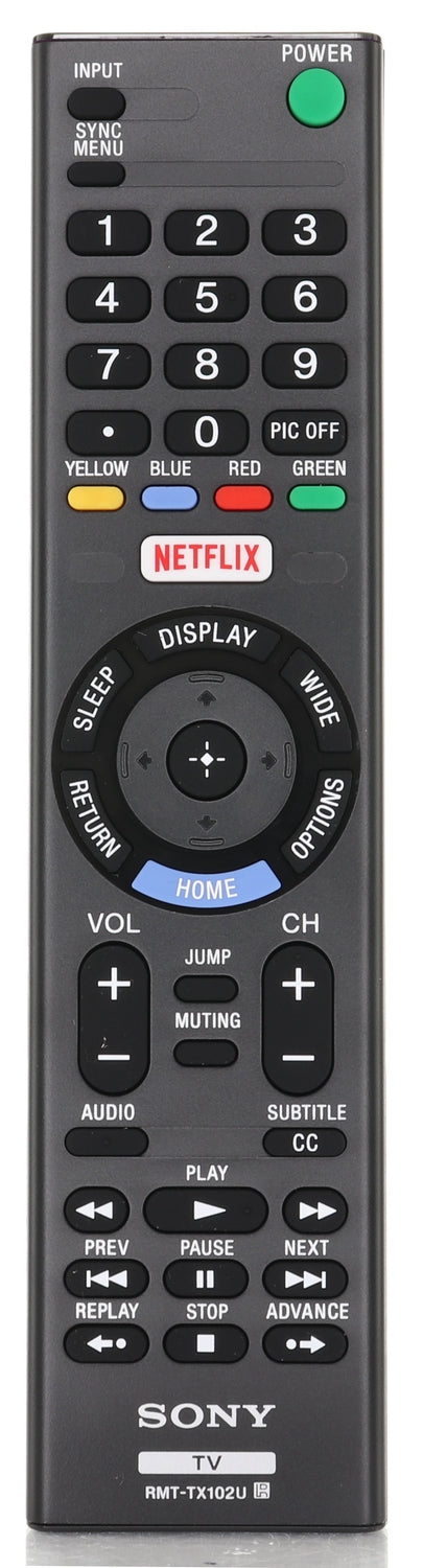Télécommande pour téléviseur Sony RMTTX102U