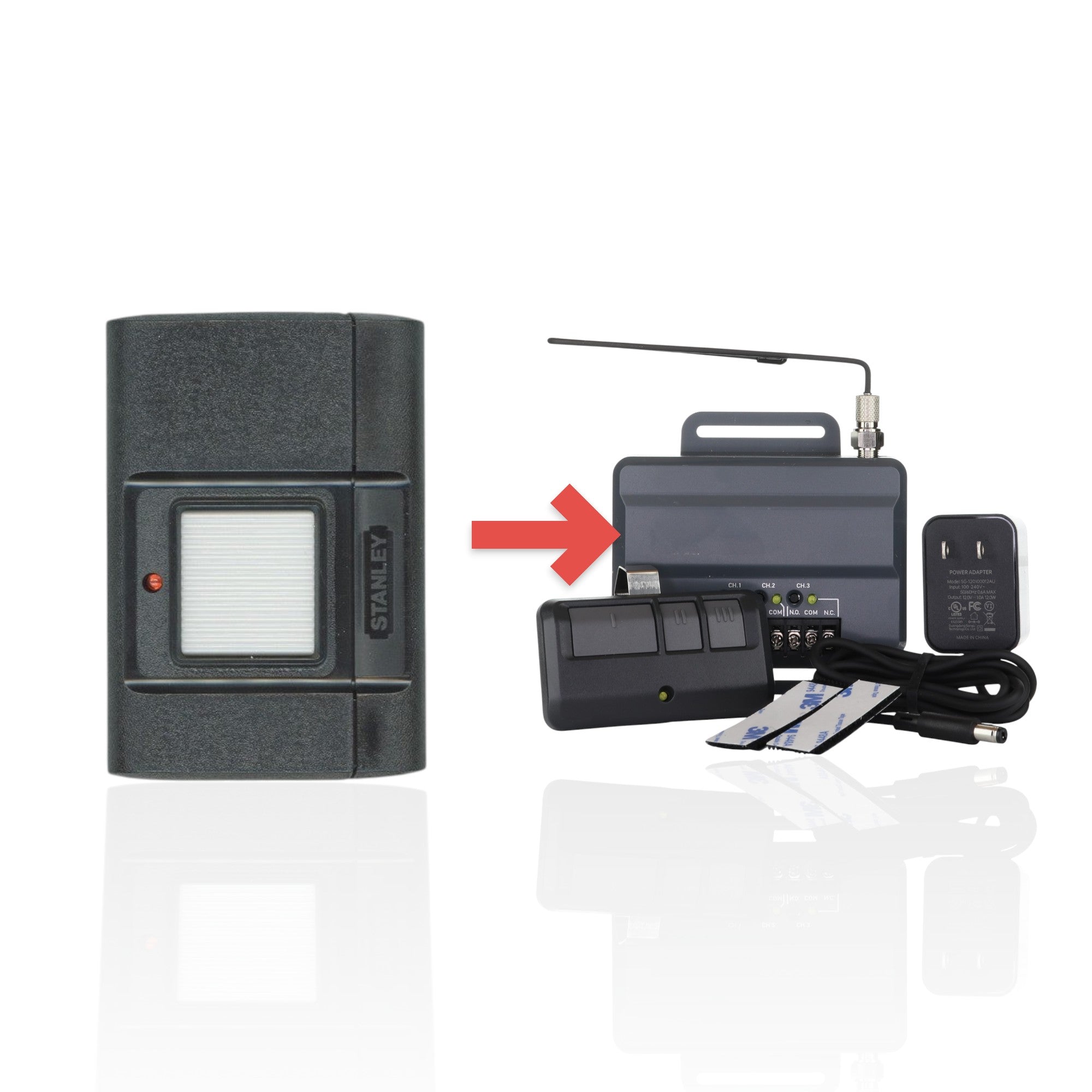 Anderic Substitute Kit for Stanley Model 1050 Remote 310mhz Garage Door Opener Remote Control [RR850LM]