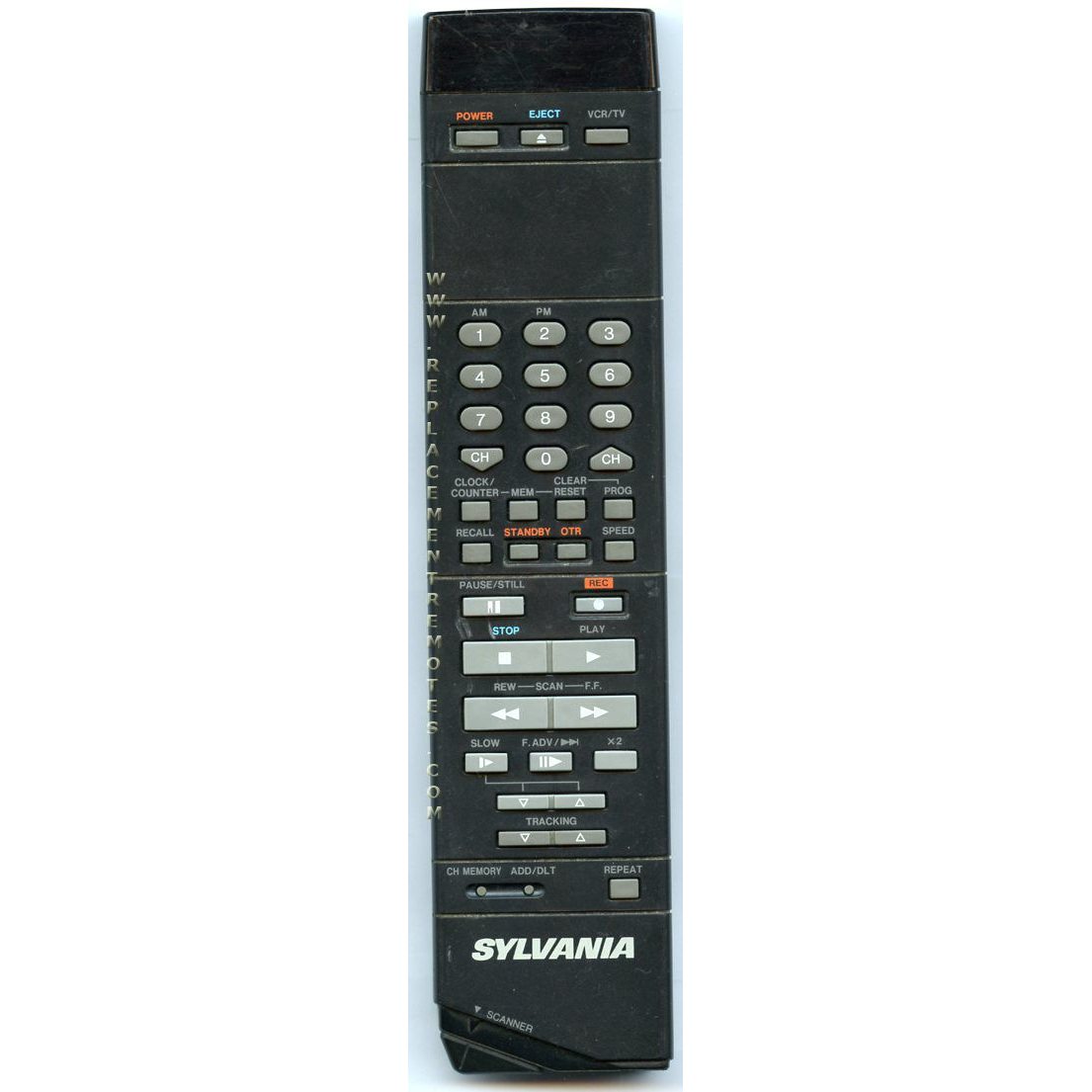 Control remoto para videograbadora Sylvania VSQS0805