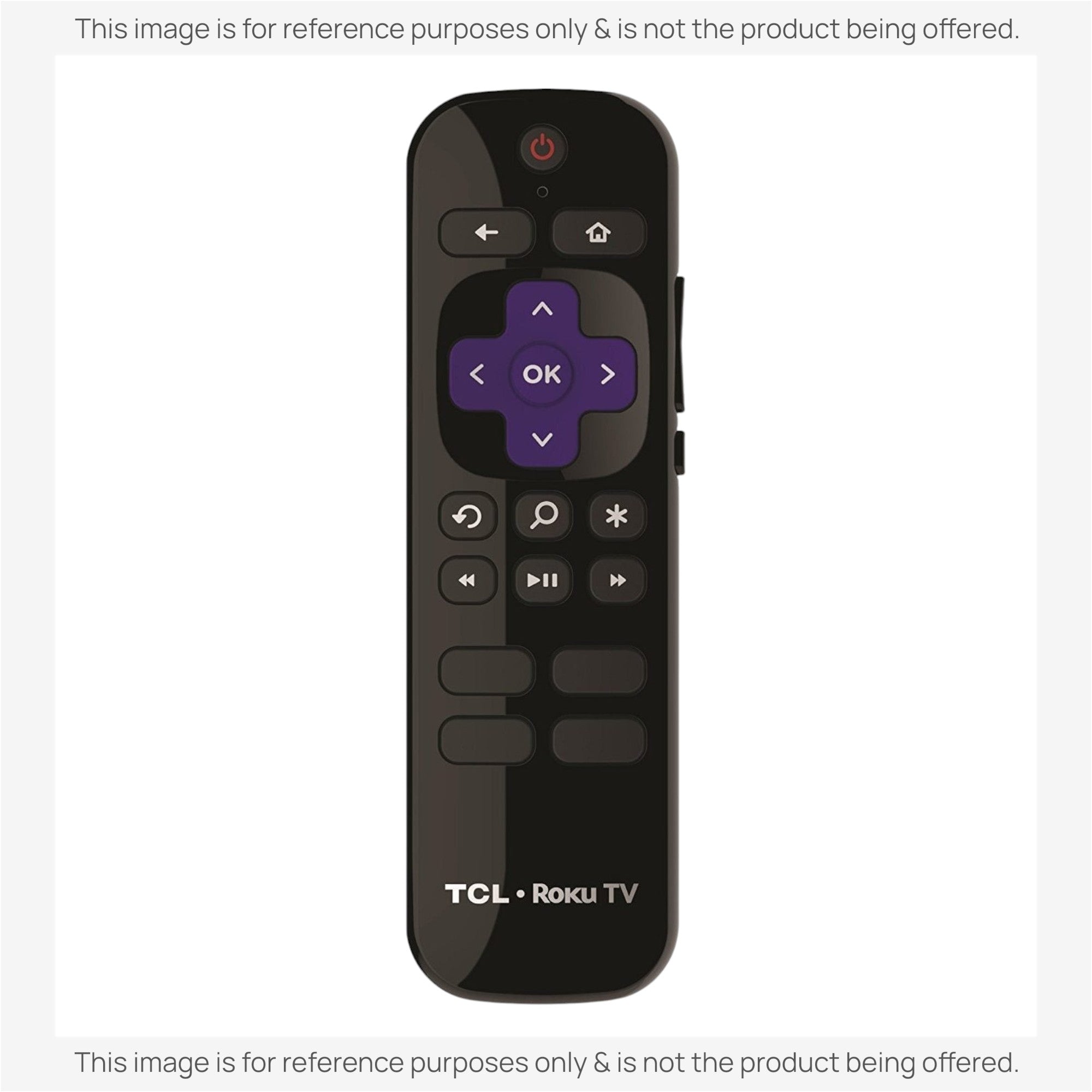 Télécommande Roku TV TCL BRC64 RF avec prise casque - Netflix, Sling, Hulu, Starz - 06-RFZNWF-BRC64