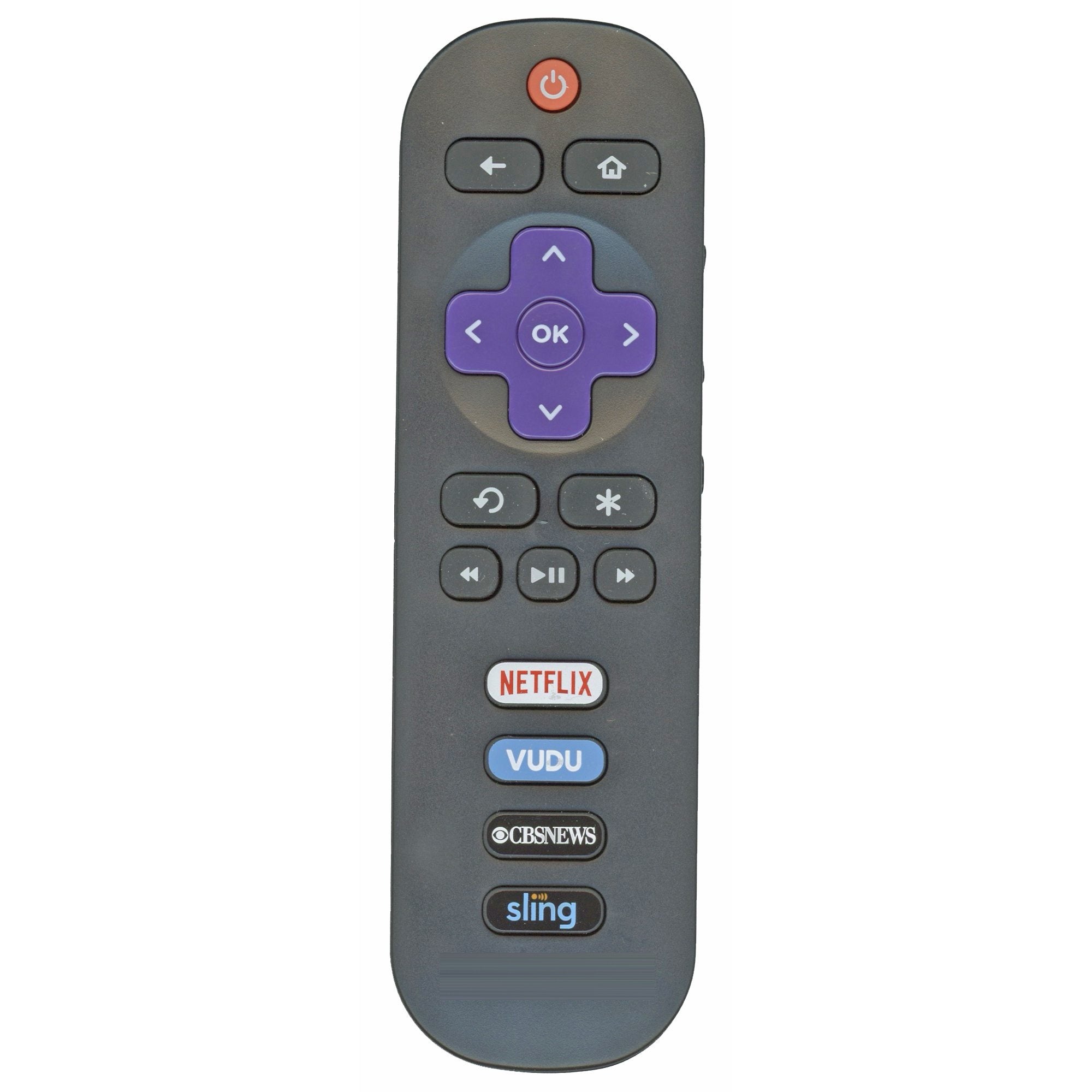 Télécommande Roku TCL RC280 pour téléviseur - Netflix, Vudu, CBS, Sling - 06-IRPT20-GRC280