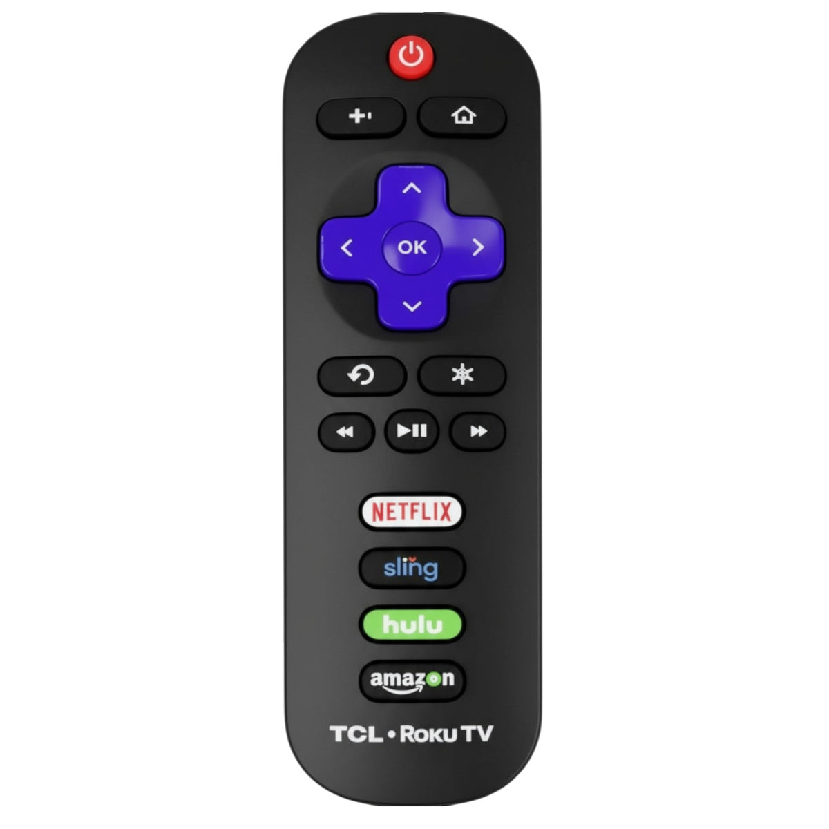 TCL RC280B Control remoto para TV Roku - 06-IRPT20-NRC280B