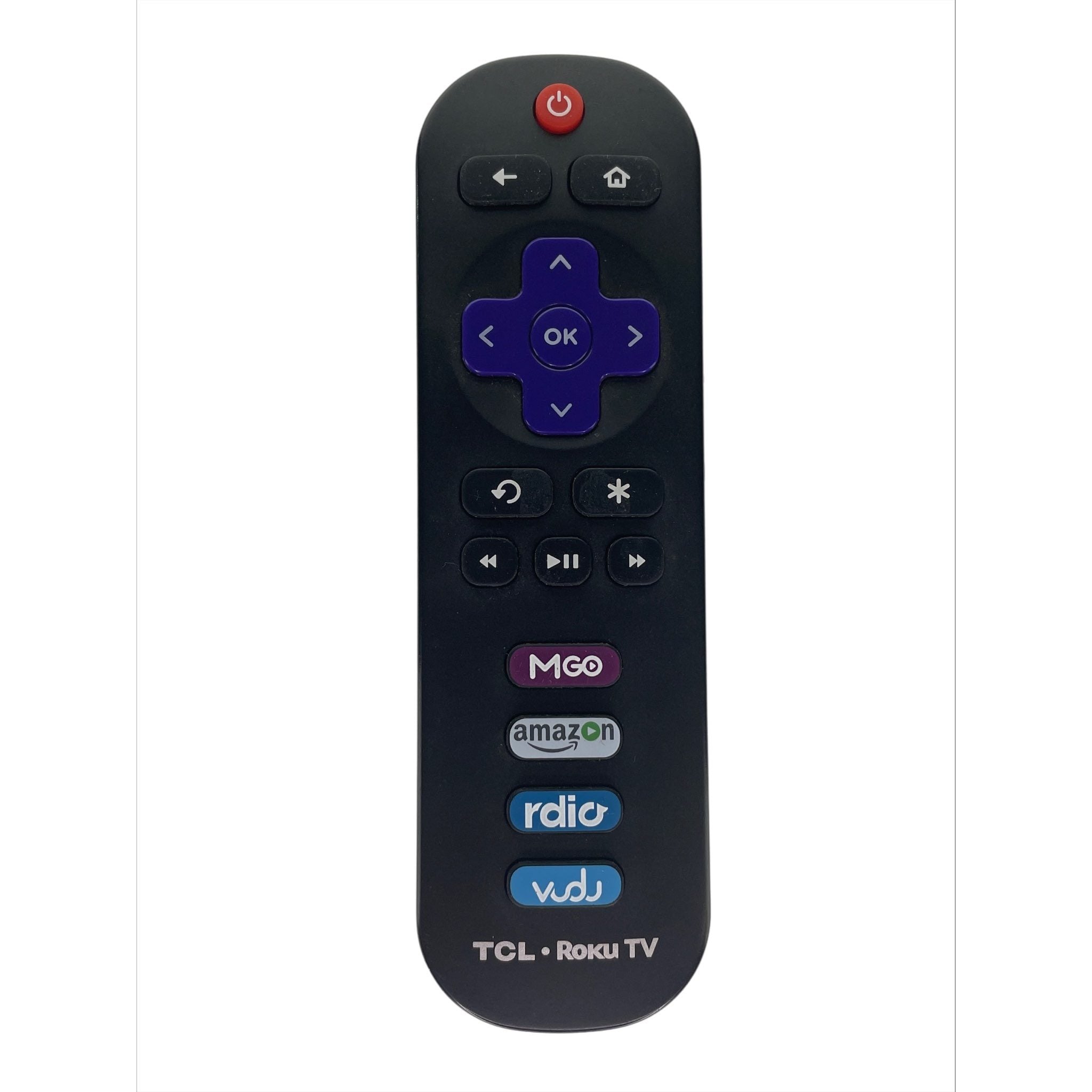 TCL RC280J Roku TV Remote Control | Mgo | Amazon |  Rdio | Vudu - 06-IRPT20-TRC280J
