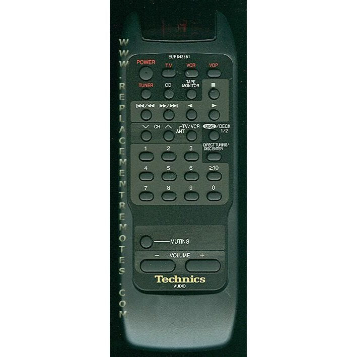 Control remoto de audio Technics EUR643851
