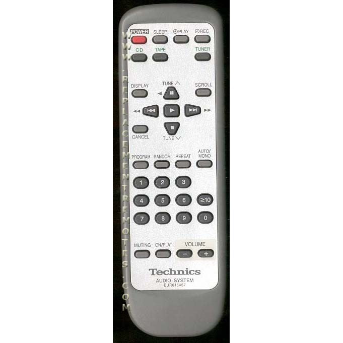Control remoto de audio Technics EUR646467