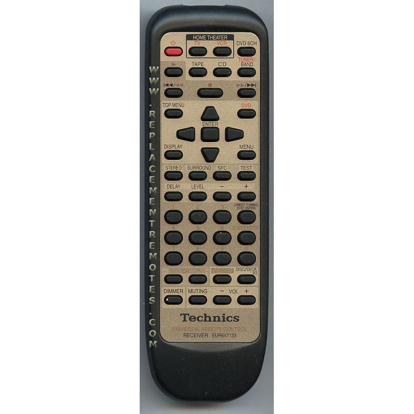 Control remoto del receptor Technics EUR647133
