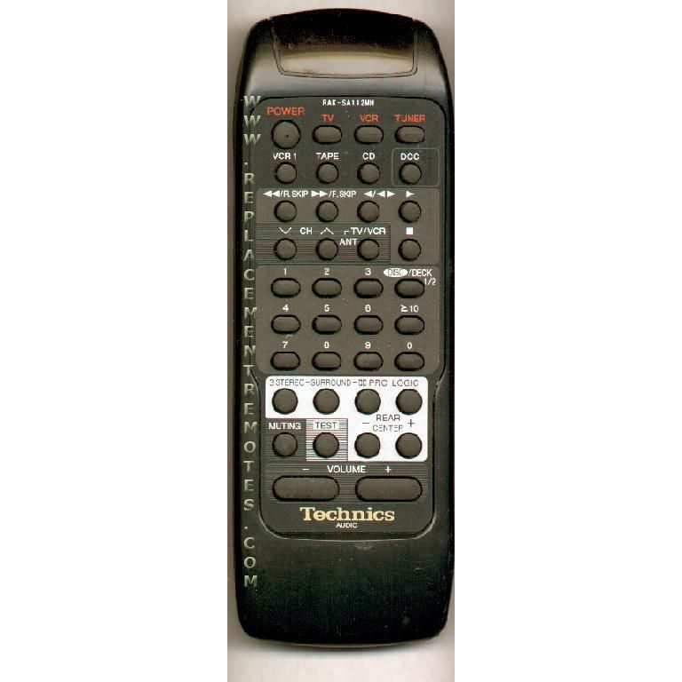 Control remoto de audio Technics RAKSA112MH