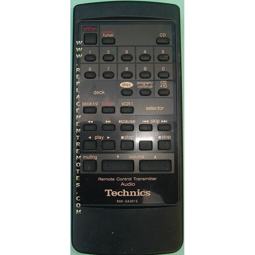 Control remoto de audio Technics RAKSA301E