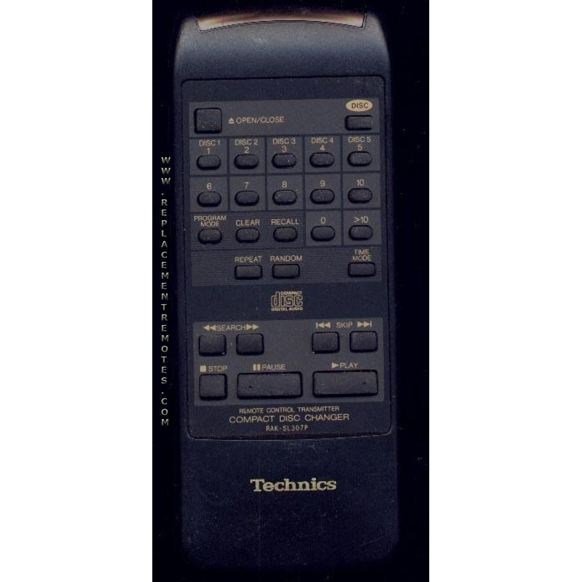 Control remoto de audio Technics RAKSA307P