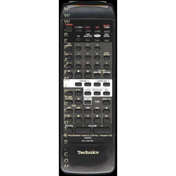 Control remoto de audio Technics RAKSA607MH