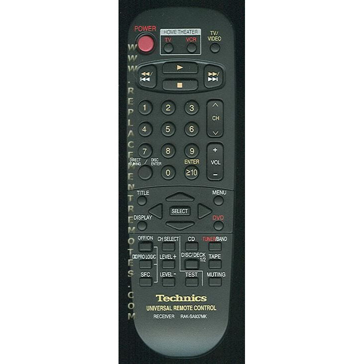 Control remoto del receptor Technics RAKSA937MK